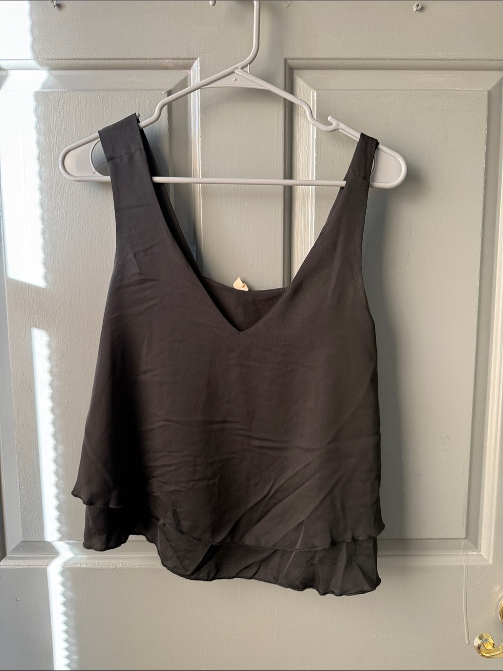 Tyche Black Layered V-Neck Camisole